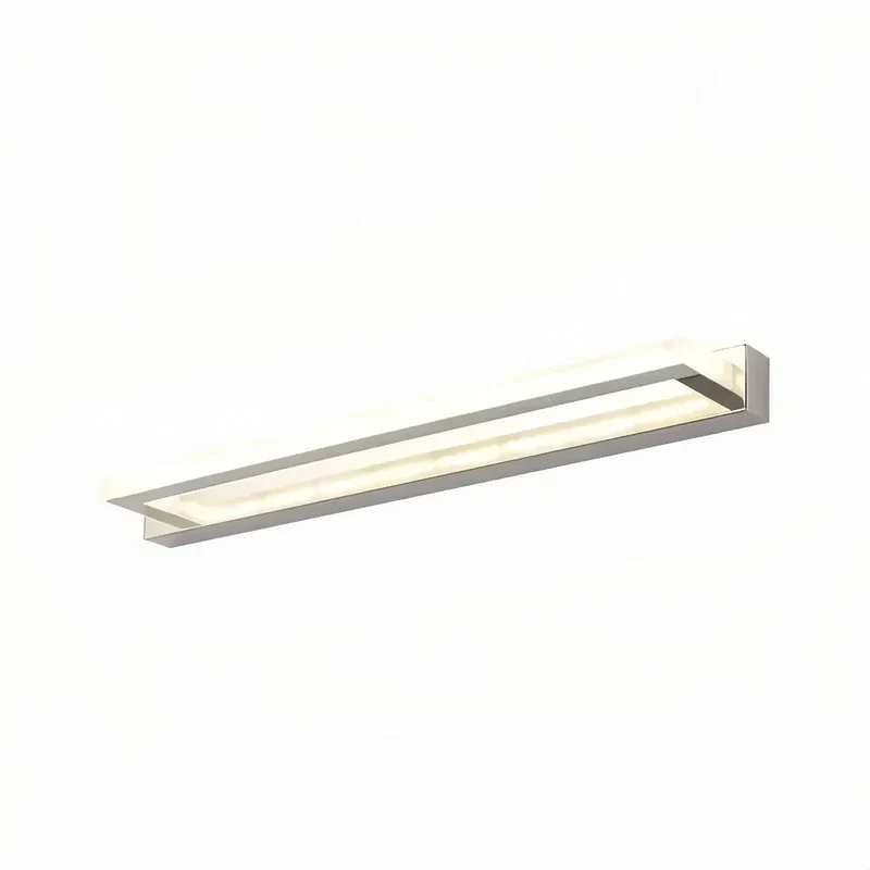 Moderne LED Bad-Wandleuchte aus Edelstahl, dimmbar, IP44