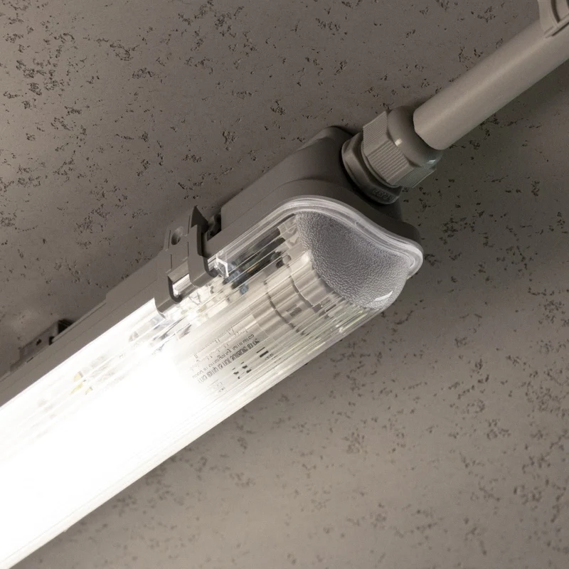 Feuchtraumleuchte mit LED-Röhre 60 cm 9W neutralweiß IP65 - LED's Light