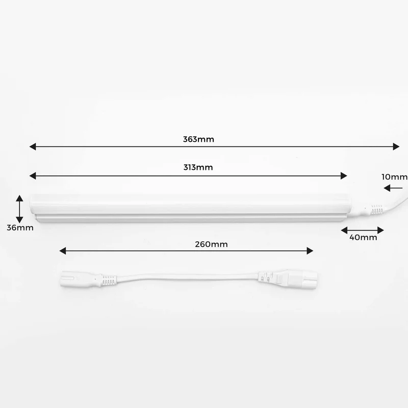 LED-Unterbauleuchte mit Schalter 30 cm 4 Watt neutralweiß Reihenschaltbar - LED's Light