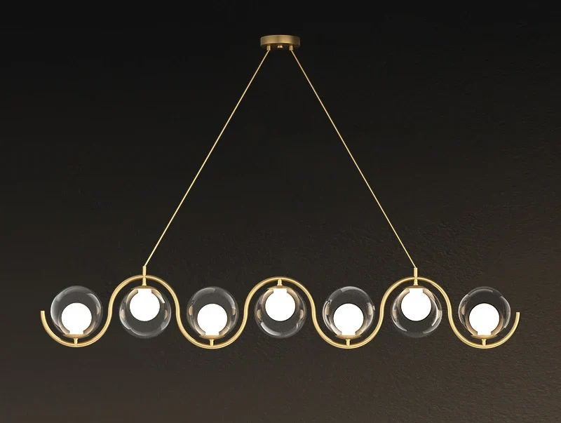 Design-Hängeleuchte mit Kugel aus Metall und Glas für gemütliche Atmosphäre – Althéa
