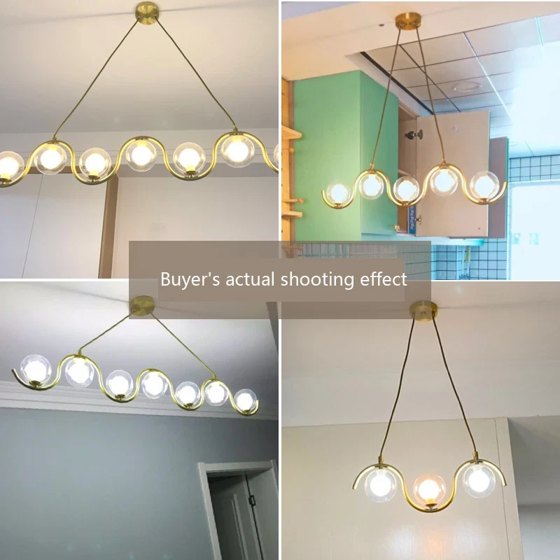 Design-Hängeleuchte mit Kugel aus Metall und Glas für gemütliche Atmosphäre – Althéa