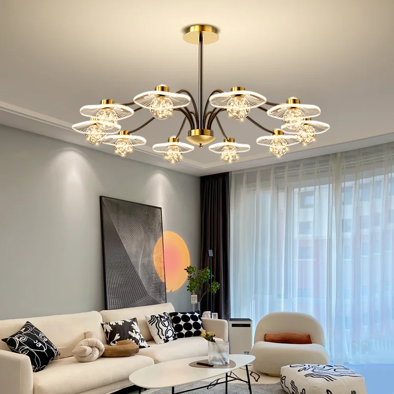 Deckenleuchte mit Goldfinish aus Opalglas & Warmes Licht – Lueur d'Or