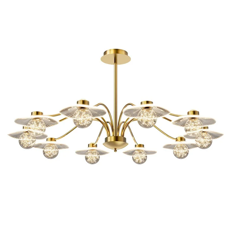 Deckenleuchte mit Goldfinish aus Opalglas & Warmes Licht – Lueur d'Or