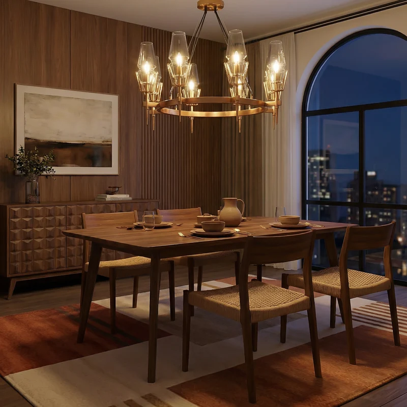 Hängeleuchte Subtiler Glanz mit Goldfinish & Opalglas – Sable Doré