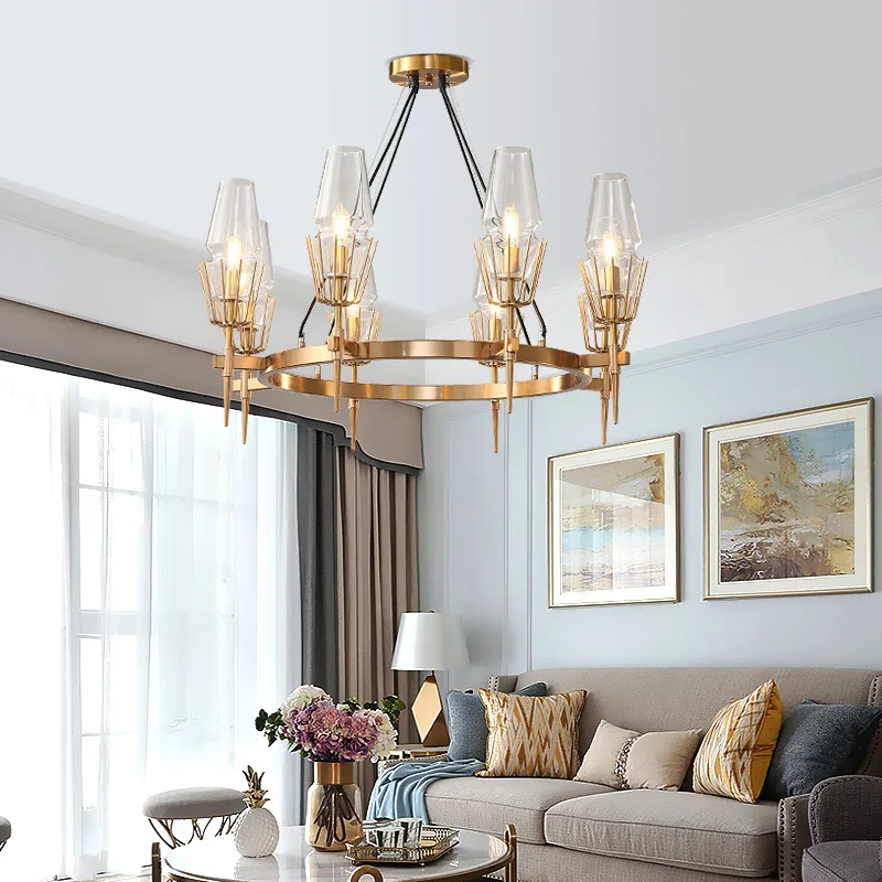 Hängeleuchte Subtiler Glanz mit Goldfinish & Opalglas – Sable Doré