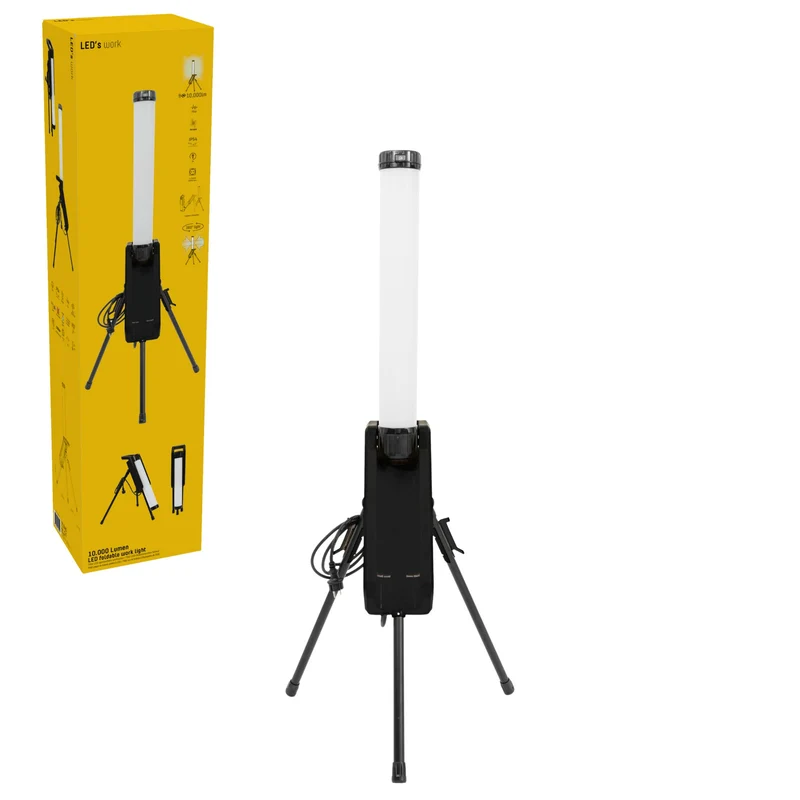 LED's Work Tower Baulampe 10000 - 360° gleichmäßige Lichtverteilung - IP54 wasserdicht - 70W