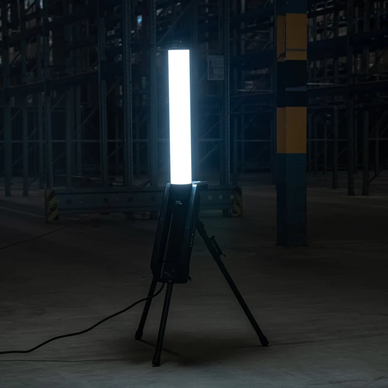 LED's Work Tower Baulampe 10000 - 360° gleichmäßige Lichtverteilung - IP54 wasserdicht - 70W