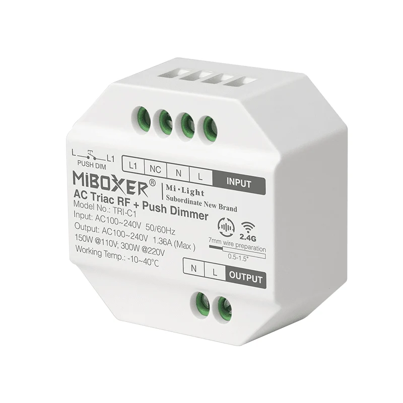 Mi-Light | Triac-Funk-LED-Dimmer | 300W | Phasenabschaltung