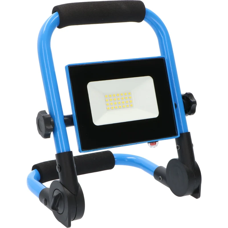 Akku-LED-Arbeitsstrahler auf Gestell blau 10 Watt Laufzeit 2,5h - LED's Light Basic