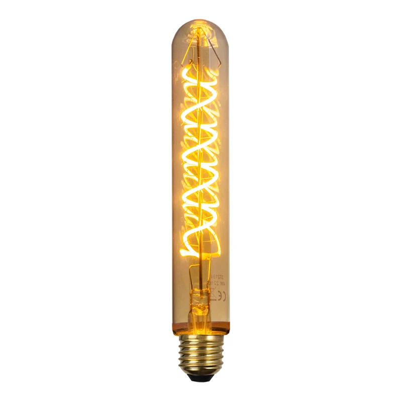 LED-Filament-Bernsteinlampe | Dimmbar | 4W | Rohr | E27 – 2400 K – T32