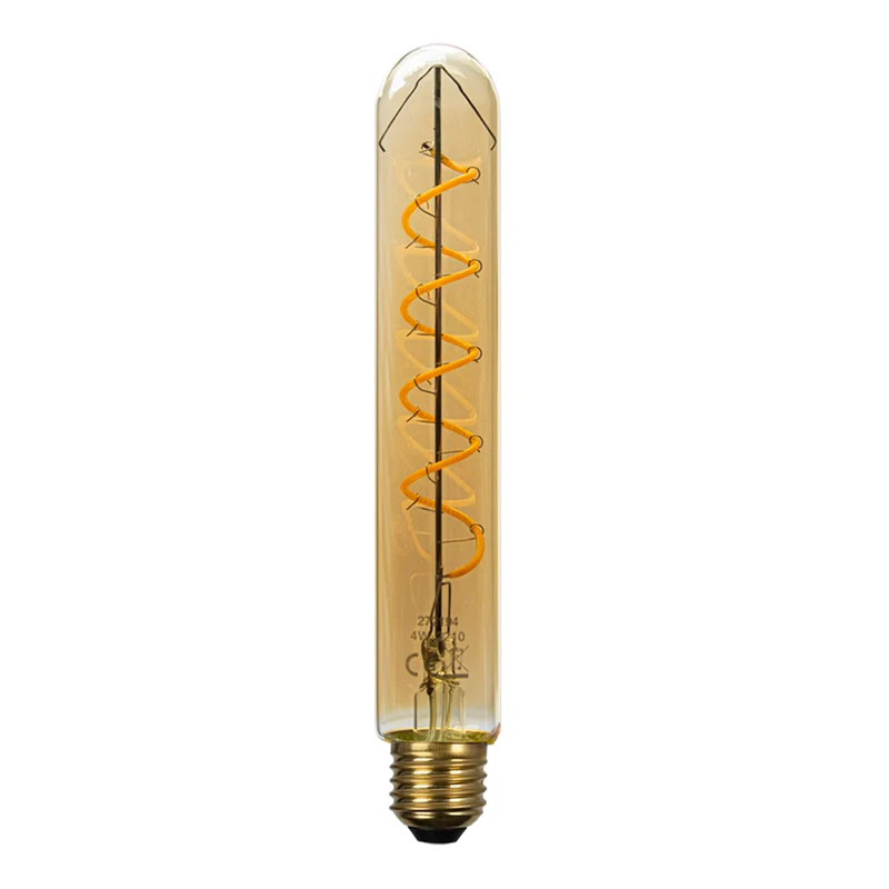 LED-Filament-Bernsteinlampe | Dimmbar | 4W | Rohr | E27 – 2400 K – T32