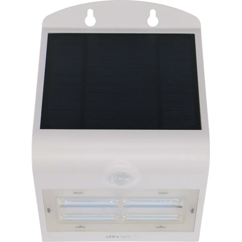 LED's Light Solar LED Wandleuchte mit Bewegungsmelder 400 - 3 Leuchtmodi - Automatisches An/Aus - Weiß