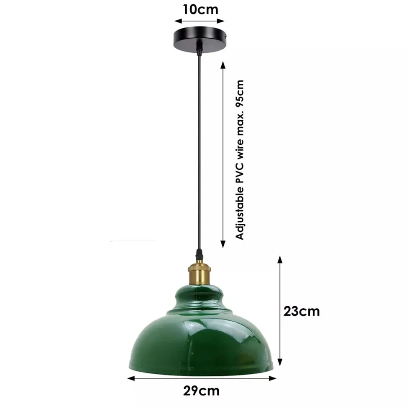 Hängelampen grün |Metall |Ø 29 cm | lampen kinderzimmer~3089