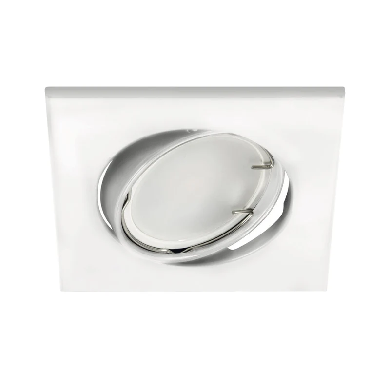 LED-Spot-Leuchte | Neigbar | Ø63mm | Quadratisch | Weiß