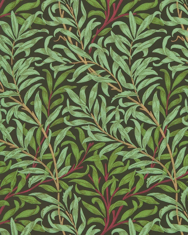 William Morris & Co. Tapet - Willow Boughs Bitter Chocolate