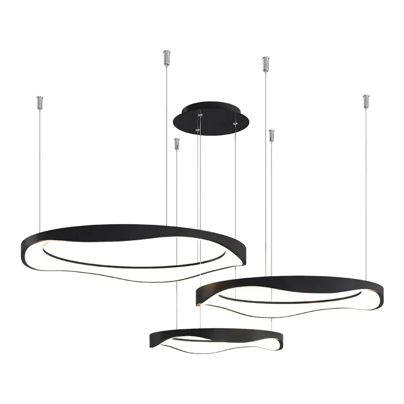 Moderne Deckenleuchte mit geometrischem Design & sanftem Halo – Stratus