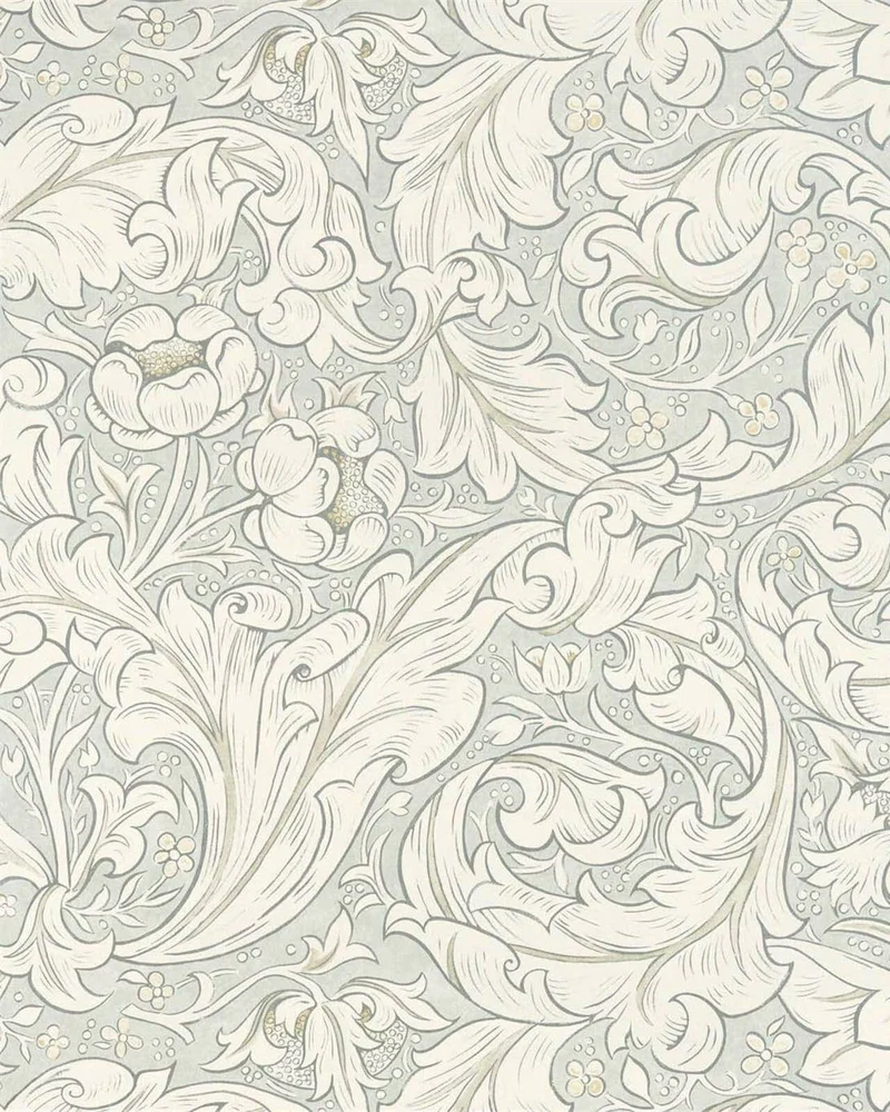 William Morris & Co. Tapet - Pure Bachelor´s Button Grey Blue