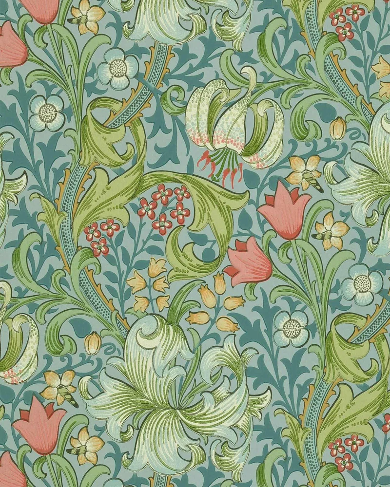 William Morris & Co. Tapet - Golden Lily Mineral