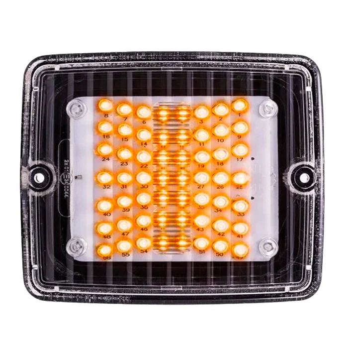 Strands IZE LED Rechteckige Anzeigeleuchte mit klarer Linse