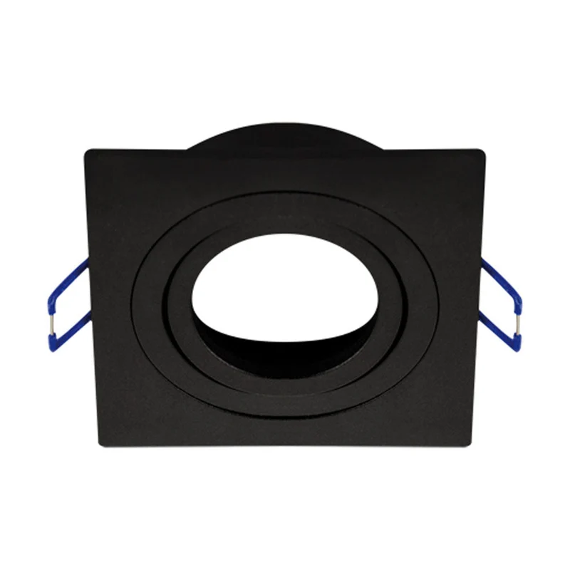 LED-Spot-Leuchte | Neigbar | Ø80mm | Quadratisch | Schwarz