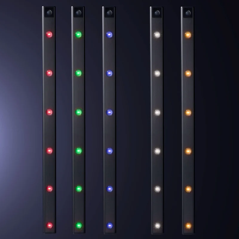 Unterbauleuchte 68cm Schrankleuchte 1,5W mit Bewegungssensor Akku USB-C RGB warmweiß kaltweiß Magnethalter - LED's Light