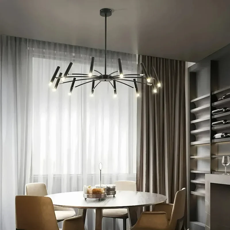 Verstellbarer moderner Kronleuchter aus Metall für das Wohnzimmer