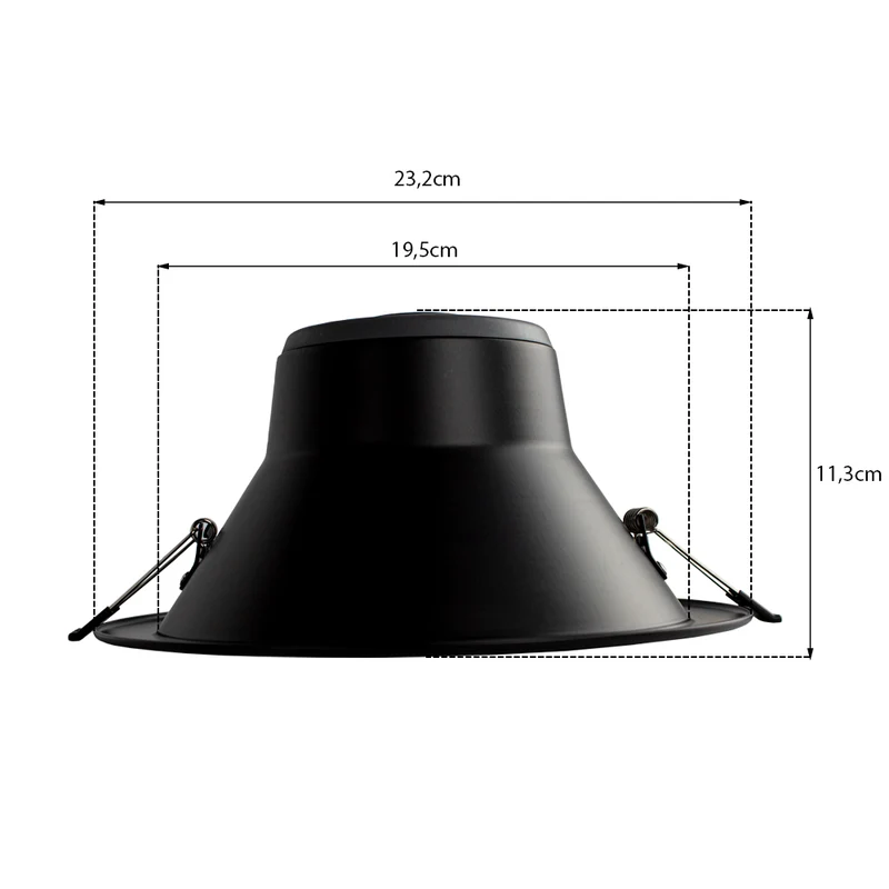 LED-Einbaustrahler | Dimmbar | 20W | Ø195 | CCT – Farbwechsel