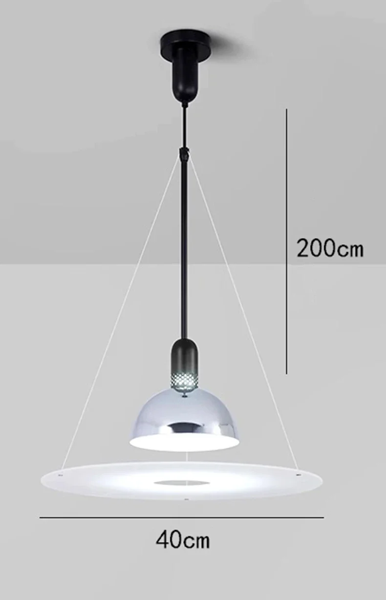 Kreisförmige Design-Deckenleuchte – Alcyon