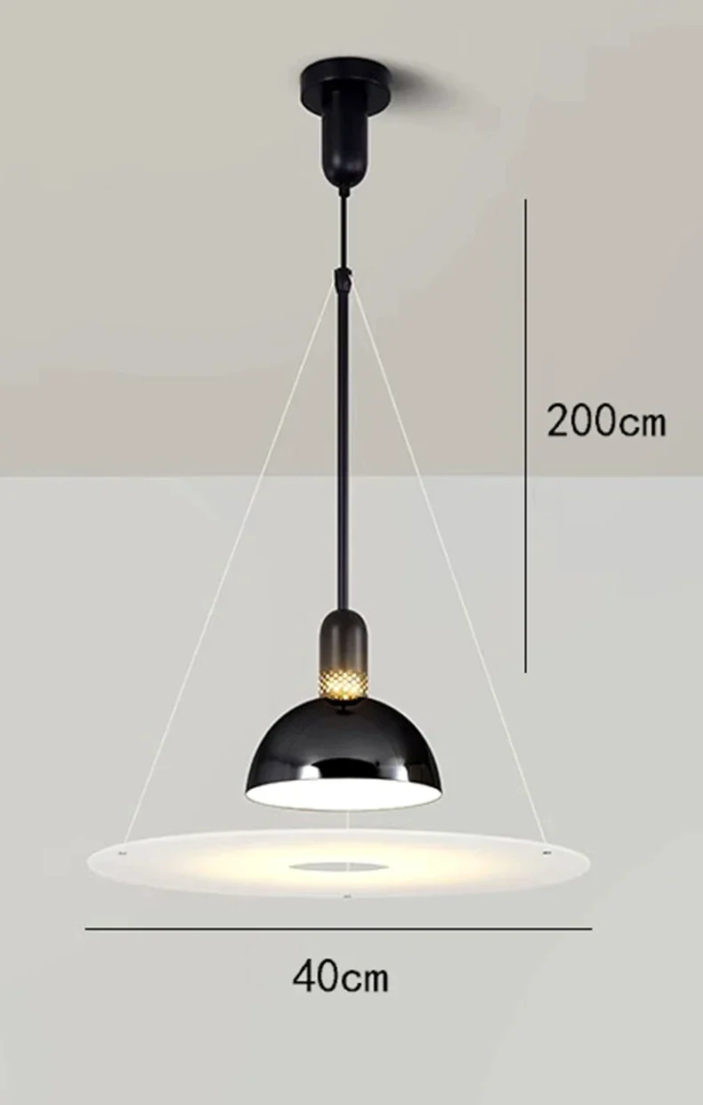 Kreisförmige Design-Deckenleuchte – Alcyon