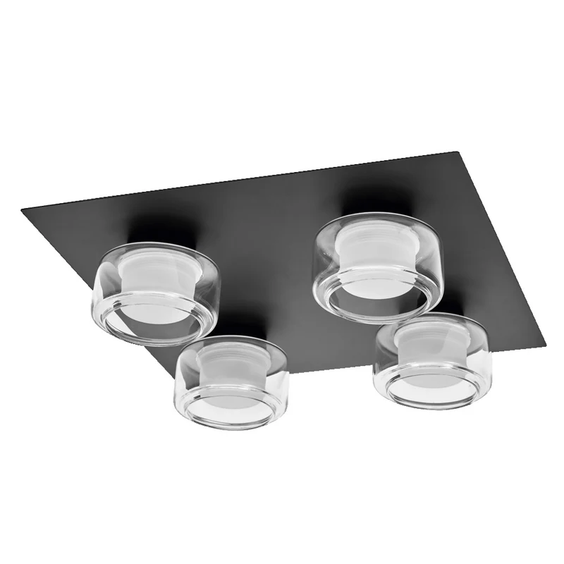 OSRAM ORBIS Flame Badezimmer Deckenleuchte 22W Click CCT IP44 schwarz