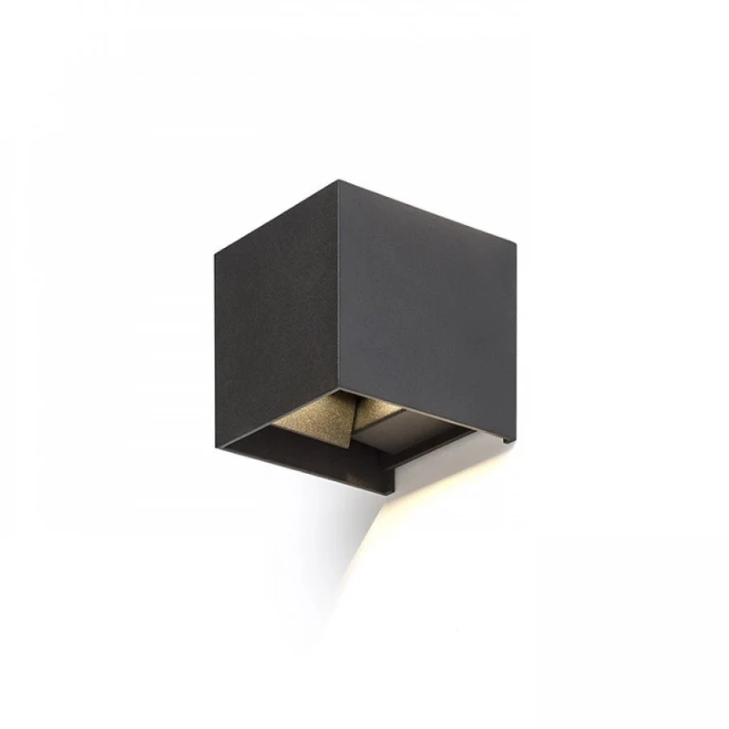 LED Außen-Wandleuchte schwarz 6 Watt warmweiß IP65 Up-Down - LED's Light
