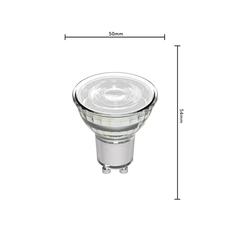 LED Spot GU10 dimmbar 5,7W warmweiß Klar MR16 - LED's Light