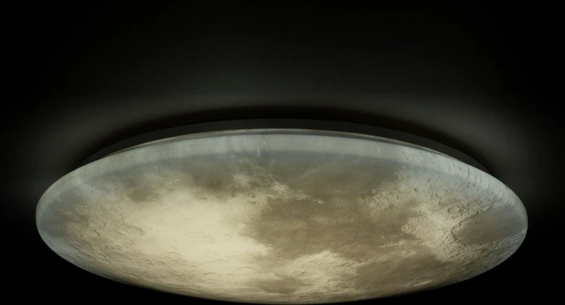 LED's Light Moon Deckenleuchte fürs Schlafzimmer - Dimmbar mit Fernbedienung - 60 cm
