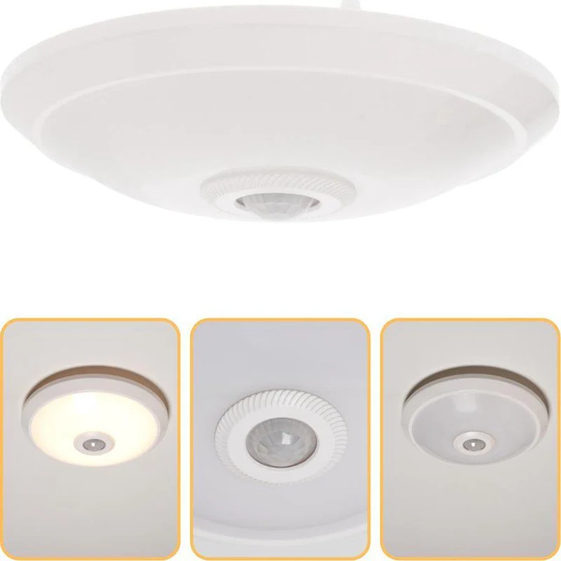 Deckenleuchte mit Bewegungsmelder 8W warmweiß 24cm - LED's Light