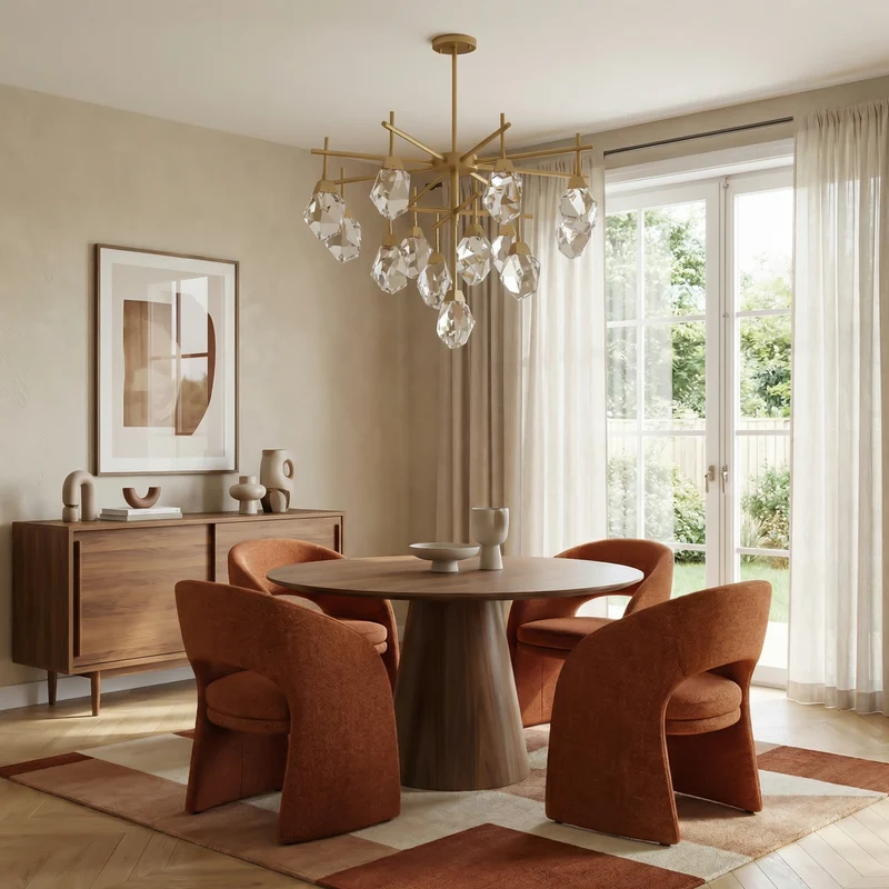 Elegante Ring-Pendelleuchte mit luxuriösem Finish – Orbis