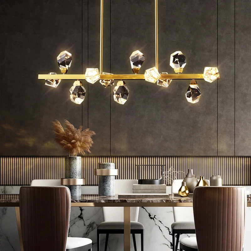 Chic Geometrische Design-Hängelampe aus Kristall – Cubic