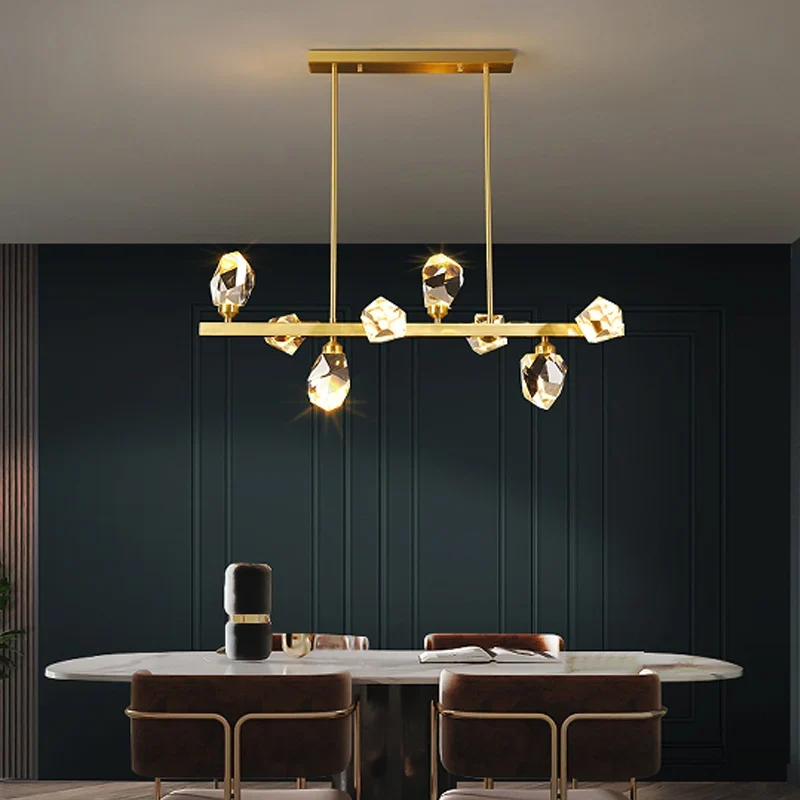 Chic Geometrische Design-Hängelampe aus Kristall – Cubic