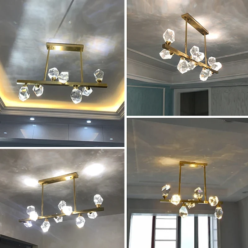 Chic Geometrische Design-Hängelampe aus Kristall – Cubic