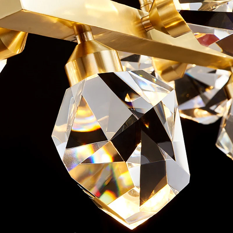 Chic Geometrische Design-Hängelampe aus Kristall – Cubic
