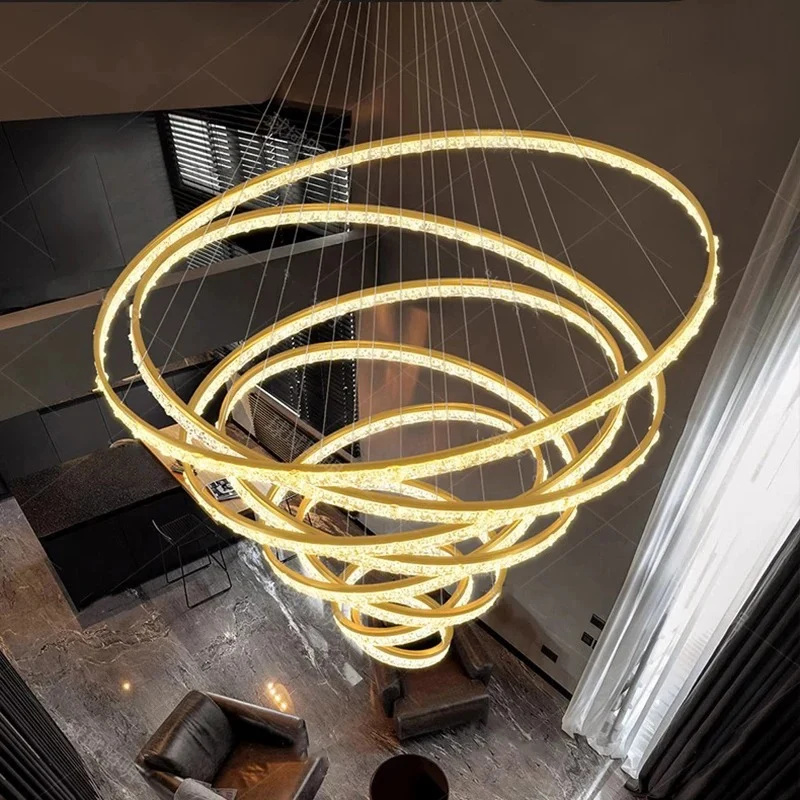 Eleganter Mehrpunkt-Kronleuchter mit moderner architektonischer Inspiration – Luxis