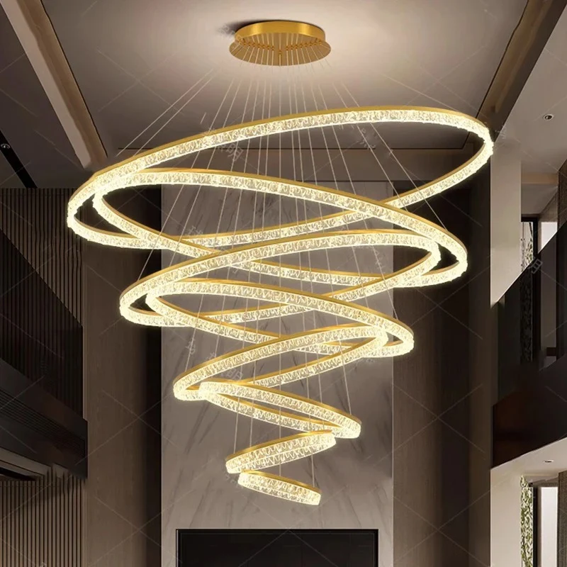 Eleganter Mehrpunkt-Kronleuchter mit moderner architektonischer Inspiration – Luxis