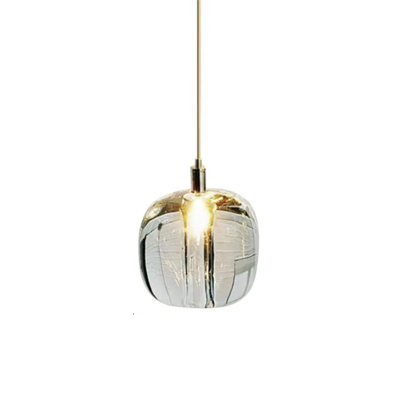 Moderne Kristall Pendelleuchte, 1-flammig, Kugel, für Esszimmer