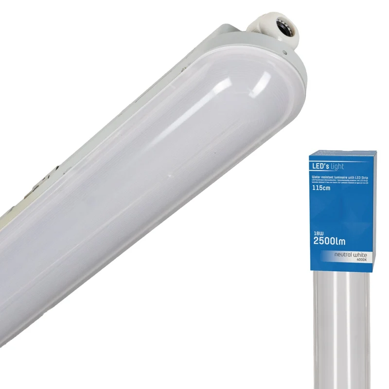 LED-Feuchtraumleuchte 118 cm 30 Watt neutralweiß IP65 - LED's Light