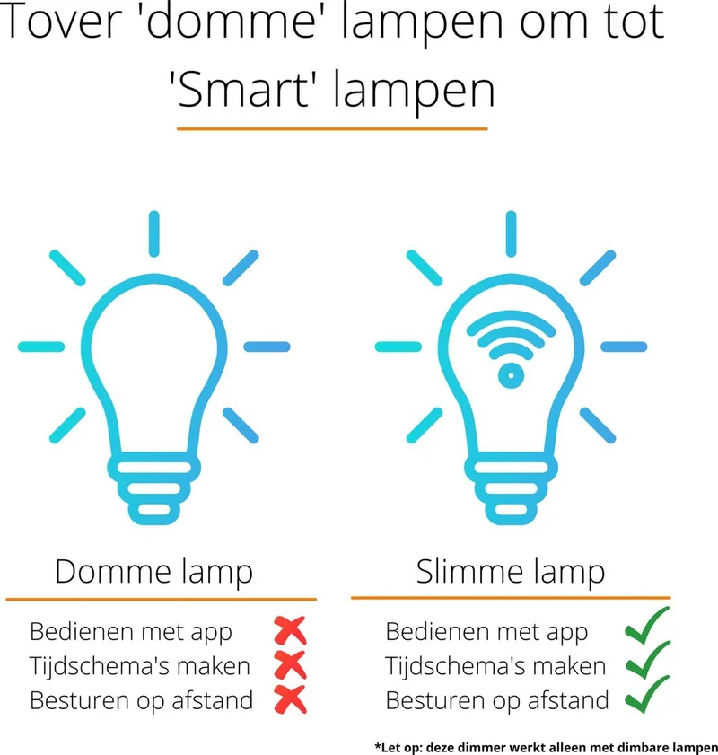 Smart LED Dimmer 2-Draht für Markenschalter LED und Halogen Tuya - idinio