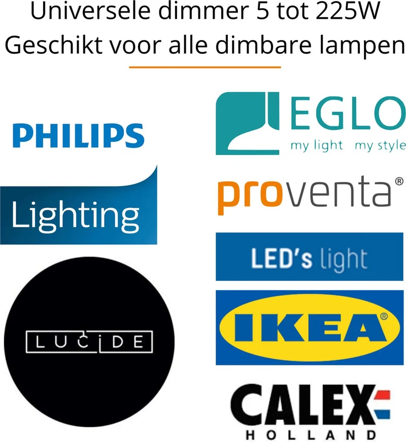 Smart LED Dimmer 2-Draht für Markenschalter LED und Halogen Tuya - idinio