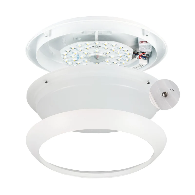 LED-Deckenleuchte 15 Watt IP66 IK10 Lichtfarbe und Leistung einstellbar - LED's Light Pro