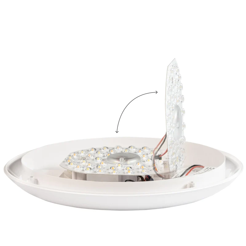 LED-Deckenleuchte 15 Watt IP66 IK10 Lichtfarbe und Leistung einstellbar - LED's Light Pro