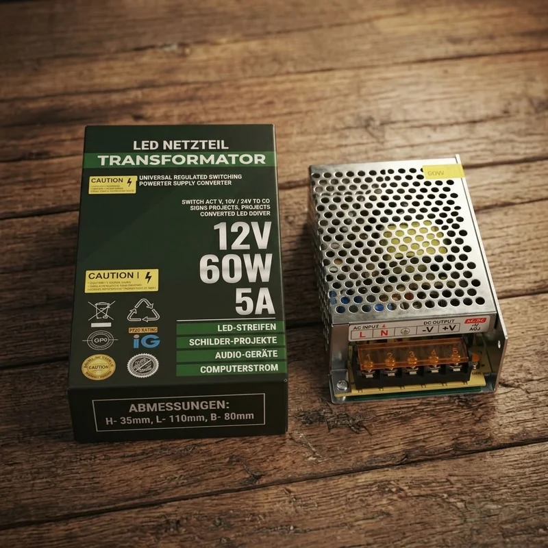 LED Trafo 5V/12V/24V Schaltnetzteil für LED-Streifen~3139