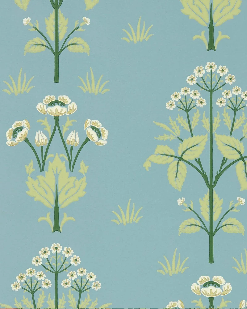 William Morris & Co. Tapet - Meadow Sweet Mineral Blue