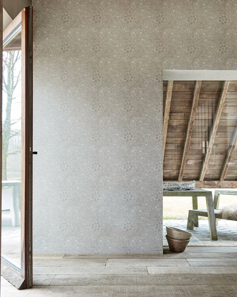 William Morris & Co. Tapet - Pure Marigold Cloud Grey